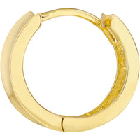 Olas d'Oro - 10K Yellow Gold Open Ladder Back Hoop Earrings  Unique Modern Design