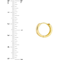 Olas d'Oro - 10K Yellow Gold Open Ladder Back Hoop Earrings  Unique Modern Design
