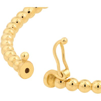 Olas d'Oro - 10K Yellow Gold Polished Ball Bangle Bracelet - 5.90g