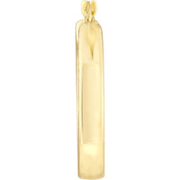 Olas d'Oro - 10K Yellow Gold Side Dotted Design Round Hoop Earrings - 2.90 Grams
