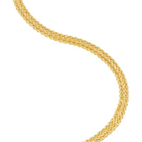 Olas d'Oro - 10K Yellow Gold Two-Row Wheat Chain Bracelet - 2.93 Grams