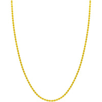 Olas d'Oro - 10K Yellow Gold Valentino Chain - 20" Necklace - 2.70mm Flat Disc Design