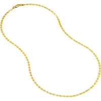 Olas d'Oro - 10K Yellow Gold Valentino Chain - 20" Necklace - 2.70mm Flat Disc Design