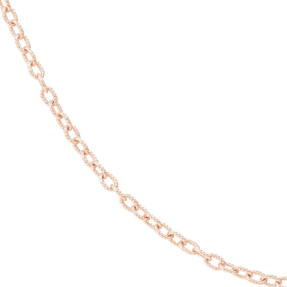 Olas d'Oro - 14K Rose Gold 1.90mm Designer Rolo Chain 20" Necklace 3.64 Grams