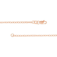 Olas d'Oro - 14K Rose Gold 1.90mm Designer Rolo Chain 20" Necklace 3.64 Grams