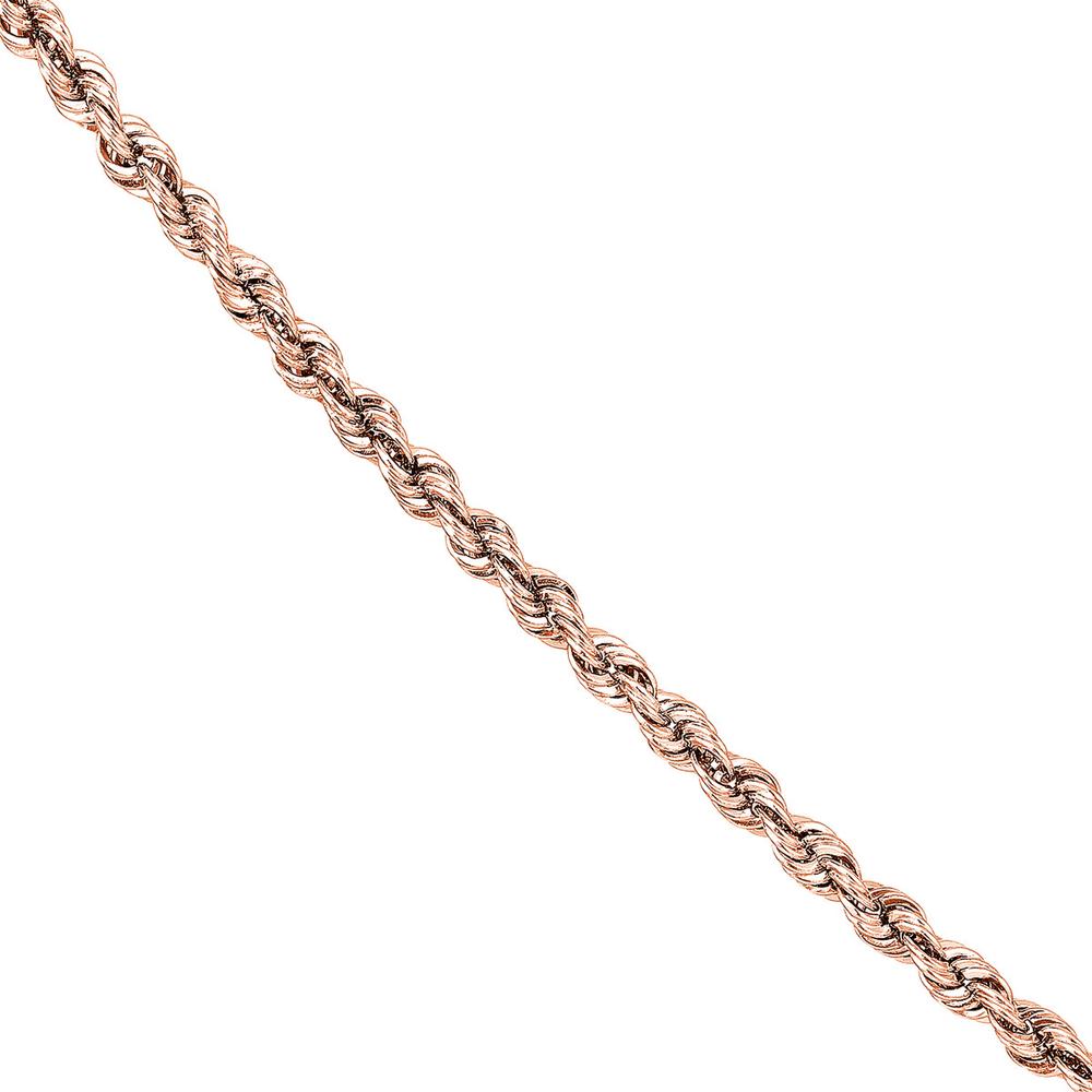 Olas d'Oro - 14K Rose Gold 16" Light Rope Chain Necklace - 1.8mm Gauge