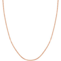 Olas d'Oro - 14K Rose Gold 16" Open Curb Chain Necklace - 2.59 Grams