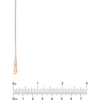 Olas d'Oro - 14K Rose Gold 16" Rolo Chain Necklace with Lobster Lock