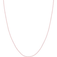 Olas d'Oro - 14K Rose Gold 16" Solid Diamond-Cut Rope Chain Necklace with Lobster Clasp - 1.05mm Width