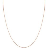 Olas d'Oro - 14K Rose Gold 18" Cable Chain Necklace with Lobster Lock - 1.5mm Width