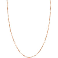 Olas d'Oro - 14K Rose Gold 18" Designer Rolo Chain - 4.77 Grams Total Weight