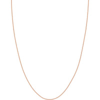 Olas d'Oro - 14K Rose Gold 1mm Snake Chain Necklace with Lobster Lock - 20 inches