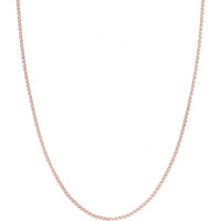 Olas d'Oro - 14K Rose Gold 2.20mm Flat Mariner Necklace with Lobster Lock - 20"