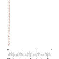 Olas d'Oro - 14K Rose Gold 2.20mm Flat Mariner Necklace with Lobster Lock - 20"