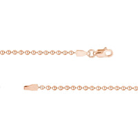 Olas d'Oro - 14K Rose Gold 20" Bead Chain Necklace 7.08 Grams Total Weight