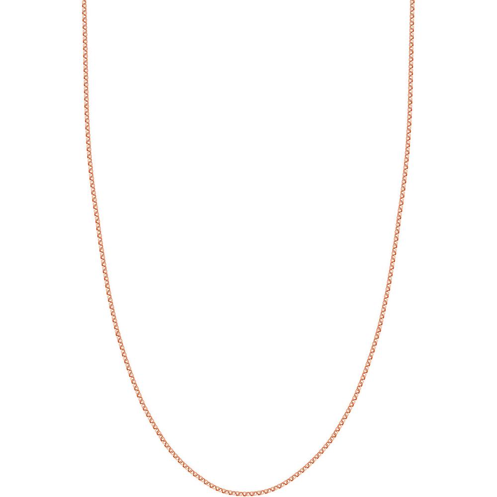 Olas d'Oro - 14K Rose Gold 20" Rolo Chain Necklace with Lobster Clasp - 1.51 Grams Average Weight