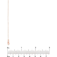 Olas d'Oro - 14K Rose Gold 24" Open Diamond-Cut Cable Necklace with Lobster Lock - 2.18 Grams Total Weight