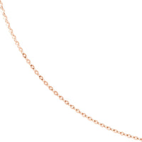 Olas d'Oro - 14K Rose Gold 26" Adjustable Diamond-Cut Cable Chain Necklace with Slider Bead