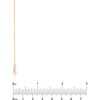 Olas d'Oro - 14K Rose Gold 30" Wheat Chain Necklace with Lobster Lock - 1.05mm Width