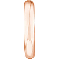 Olas d'Oro - 14K Rose Gold 30mm Tube Hoop Earrings - 3.84 Grams Total Weight