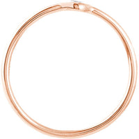 Olas d'Oro - 14K Rose Gold 3pt Round Diamond Bezel Ring - Size 7