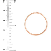 Olas d'Oro - 14K Rose Gold 3pt Round Diamond Bezel Ring - Size 7