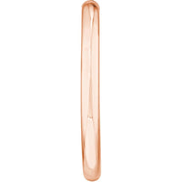 Olas d'Oro - 14K Rose Gold 50mm Tube Hoop Earrings - 7.20 Grams Total Weight