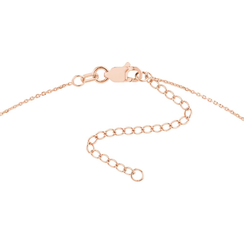 Olas d'Oro - 14K Rose Gold 5mm Cursive Nameplate Necklace