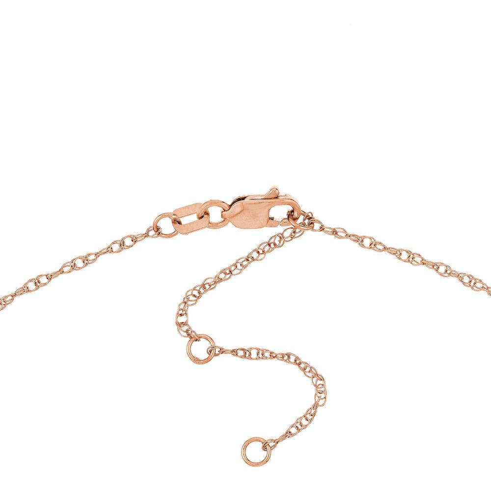 Olas d'Oro - 14K Rose Gold 5mm Script Font Nameplate Necklace - Personalized Custom Jewelry