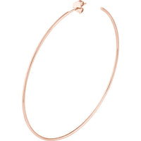 Olas d'Oro - 14K Rose Gold 60mm Hoop Earrings with Post & Nut Closure - 3.52 Grams Total Weight