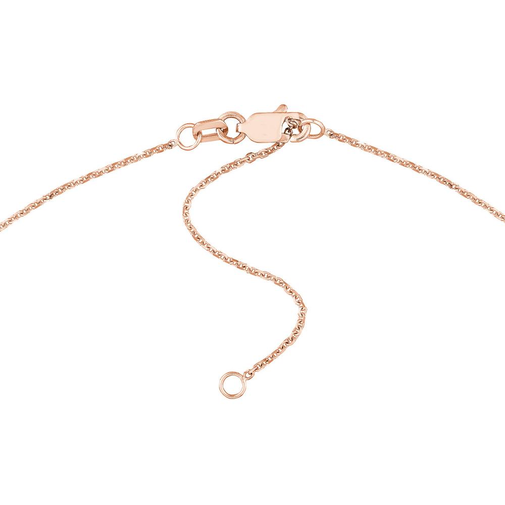 Olas d'Oro - 14K Rose Gold 7mm Custom Doodle Nameplate Necklace