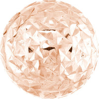 Olas d'Oro - 14K Rose Gold 8mm Textured Ball Stud Earrings