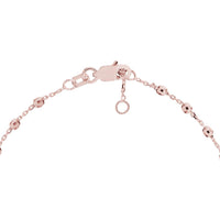 Olas d'Oro - 14K Rose Gold Adjustable Diamond Cut Beaded Bracelet