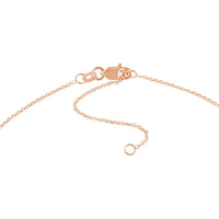 Olas d'Oro - 14K Rose Gold Adjustable Diamond-Cut Cable Chain Necklace with Lobster Clasp 18 Inch Length