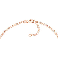 Olas d'Oro - 14K Rose Gold Adjustable Flat Mariner Chain Anklet - 9-10 inches, 1.93 Grams Average Weight