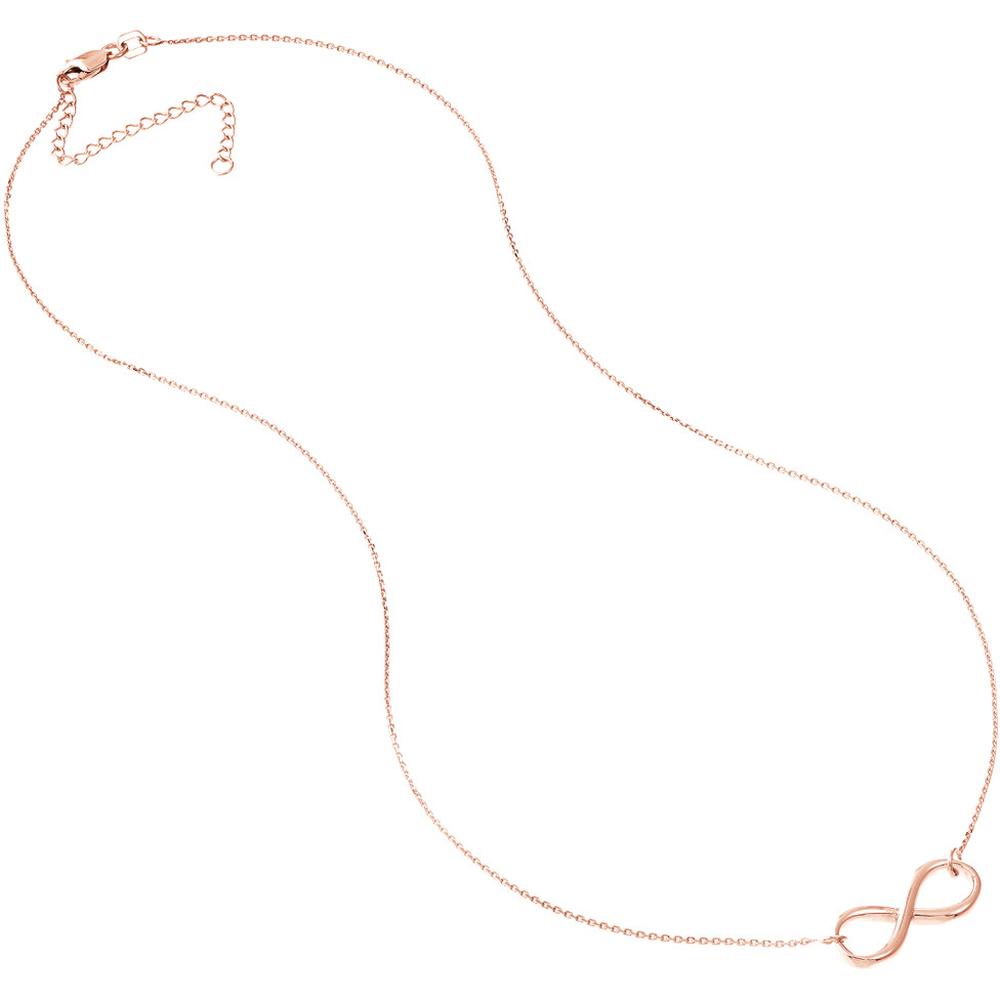 Olas d'Oro - 14K Rose Gold Adjustable Infinity Necklace - 3.25g