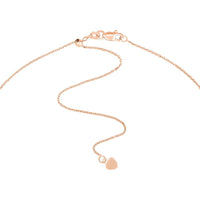 Olas d'Oro - 14K Rose Gold Adjustable Mini Disc Dangle Choker Necklace with Sliding Bead Mechanism