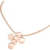Olas d'Oro - 14K Rose Gold Beaded Mini Cross Adjustable Necklace - 2.59 Grams