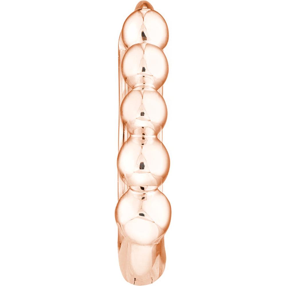 Olas d'Oro - 14K Rose Gold Beaded Mini Huggie Earrings - Lightweight and Elegant