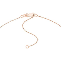 Olas d'Oro - 14K Rose Gold Block Initials Station Necklace for Women