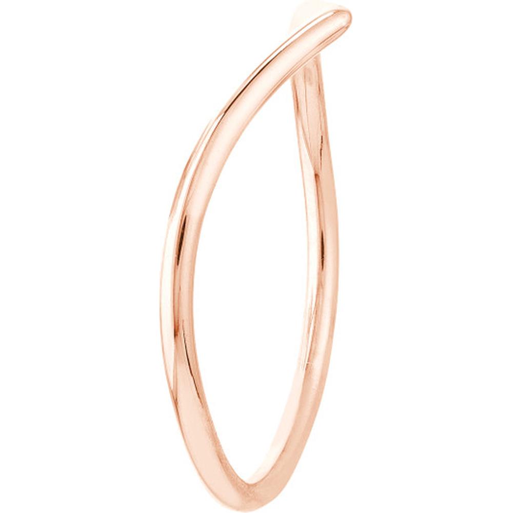 Olas d'Oro - 14K Rose Gold Chevron Wire Ring - Size 6, 1.06 Grams