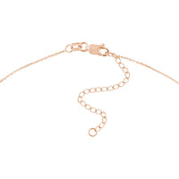 Olas d'Oro - 14K Rose Gold Crescent Moon Pendant Necklace with Adjustable Chain - 2.10 Grams