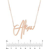 Olas d'Oro - 14K Rose Gold Customizable Signature Necklace - 45mm