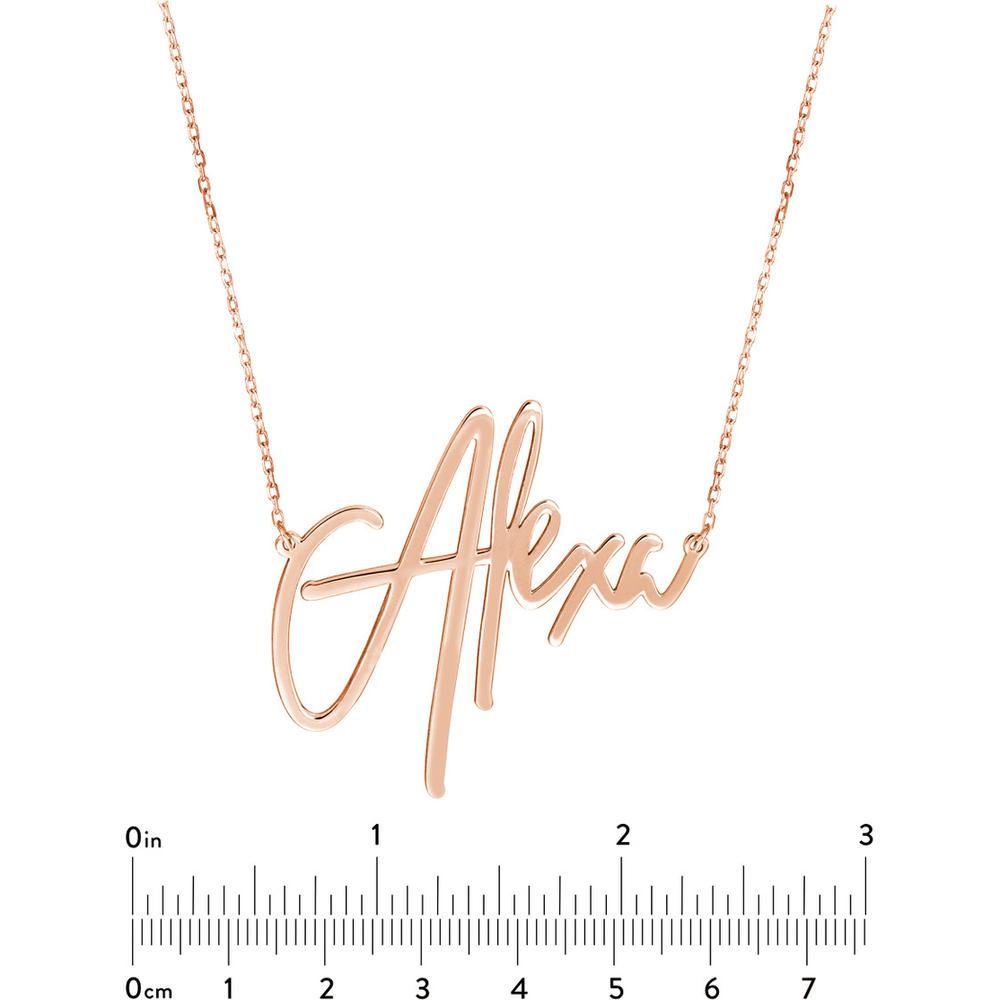 Olas d'Oro - 14K Rose Gold Customizable Signature Necklace - 45mm