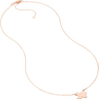 Olas d'Oro - 14K Rose Gold Customizable State Pendant Necklace - Option for Diamond Bezel