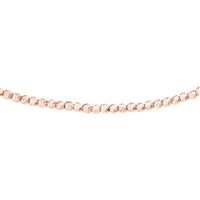 Olas d'Oro - 14K Rose Gold Diamond-Cut Bead Adjustable Choker - 2mm Beads