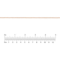 Olas d'Oro - 14K Rose Gold Diamond-Cut Bead Adjustable Choker - 2mm Beads