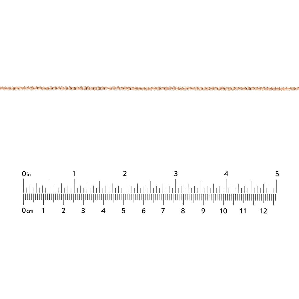 Olas d'Oro - 14K Rose Gold Diamond-Cut Bead Adjustable Choker - 2mm Beads