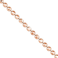 Olas d'Oro - 14K Rose Gold Diamond-Cut Bead Choker Necklace - Adjustable 13-16 Inches, 2.39 Grams