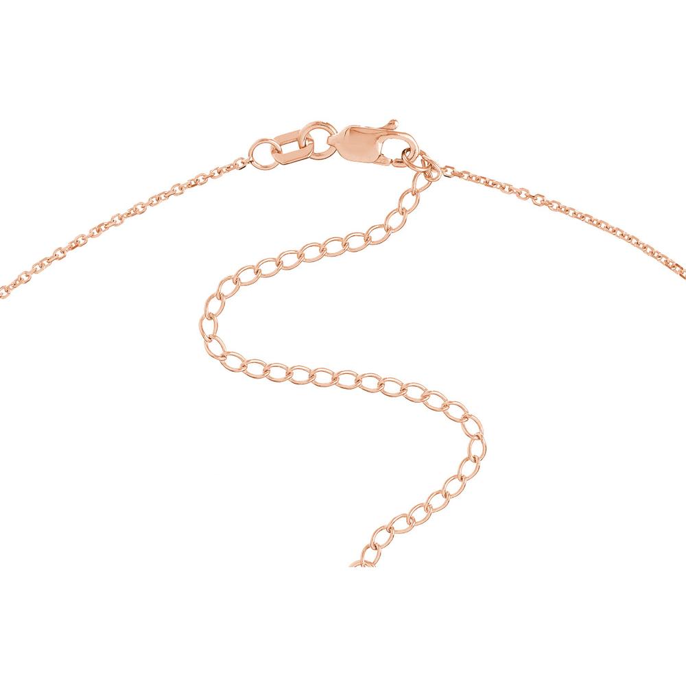 Olas d'Oro - 14K Rose Gold Diamond-Cut Cable Choker Necklace - Adjustable 13-16 Inches